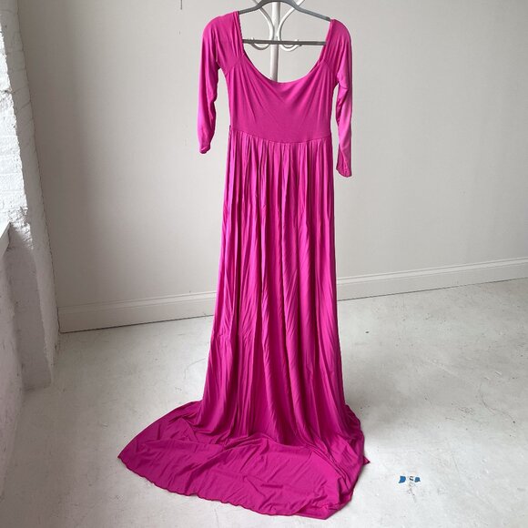 Sew Trendy Long Sleeve Maternity Dress - Picture 2 of 2